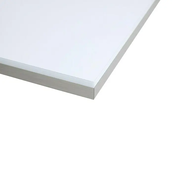 CUCINE Küchenarbeitsplatte nach Maß - 751 Bianco Lucido Bicolor, Max. Zuschnittsmaß: 420 cm, Stärke: 3,8 cm - Ansicht von oben