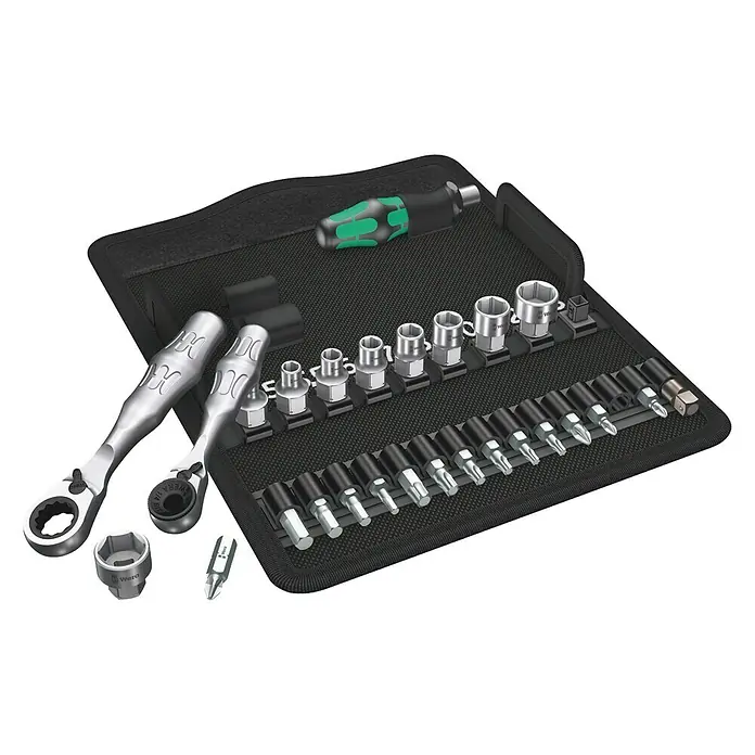 Wera Kraftform Kompakt Set nasadnih ključeva i nastavaka Zyklop Mini 2 - 27 -dij., ¼″ - Pogled sprijeda