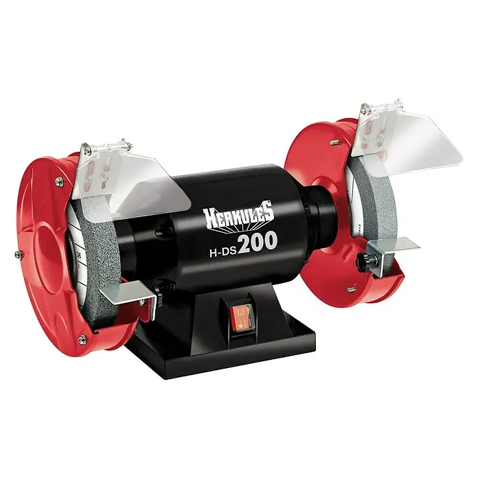 Herkules Doppelschleifer H-DS 200 - 400 W, Durchmesser Schleifscheibe: 200 mm - Vorderansicht