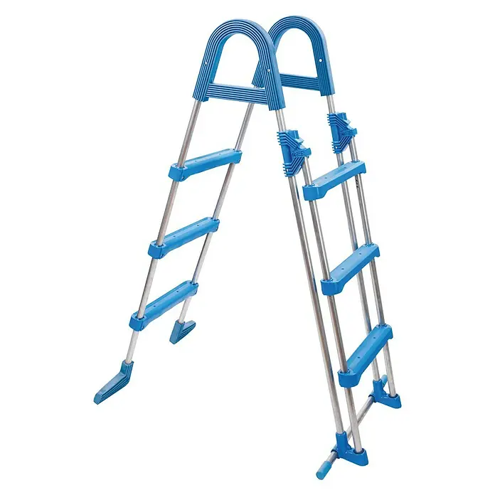 myPool Poolleiter - Passend für: Poolhöhe 90 cm, Edelstahl - Vorderansicht