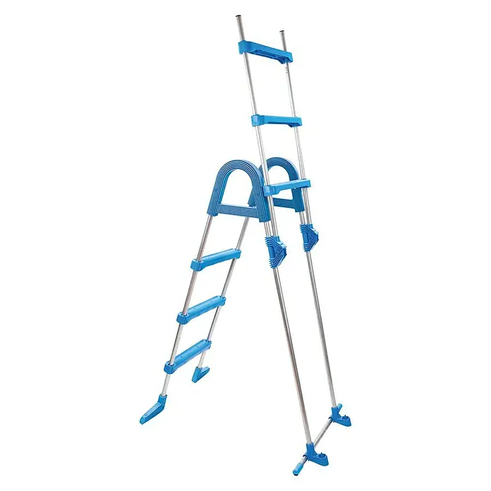 myPool Poolleiter - Passend für: Poolhöhe 90 cm, Edelstahl - Vorderansicht