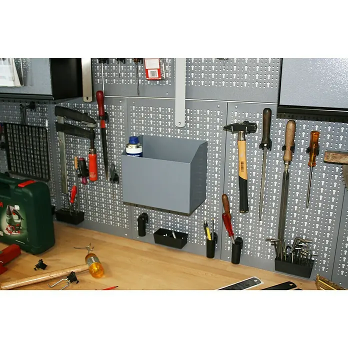 Küpper Caja de almacenaje - Específico para: Panel perforado de lámina de acero Küpper, Carro de taller Küpper 12680, Acero - Vista frontal