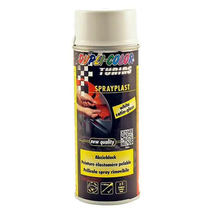 Dupli-Color Tuning Abziehlack SPRAYPLAST - Weiß, 400 ml - Vorderansicht