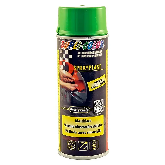 Dupli-Color Tuning Abziehlack SPRAYPLAST - Grün, 400 ml - Vorderansicht