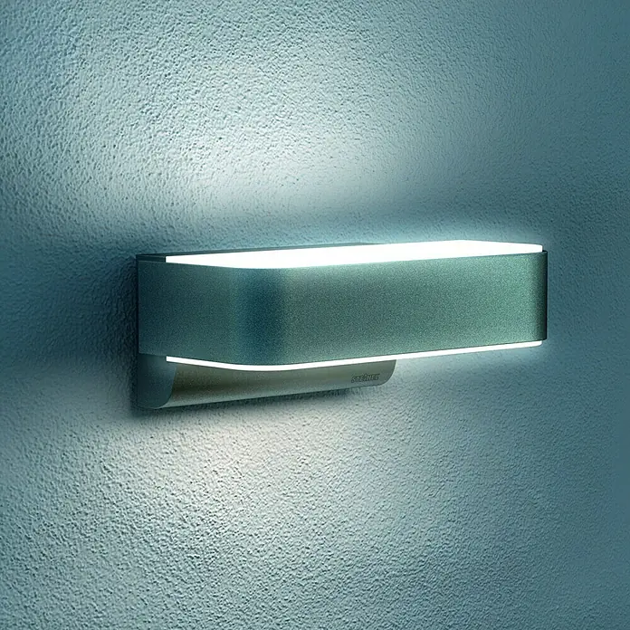 Steinel LED-Außenwandleuchte L 810 iHF Up-/Downlight - 9,8 W, 145 x 230 x 91 mm, Anthrazit, Weiß, IP44 - Vorderansicht