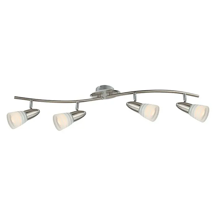 Globo Caleb LED-Wand- & Deckenstrahler - 12 W, Opal, Warmweiß, 4 Stk.