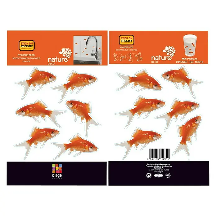 Dekosticker XXS - Fische - Ansicht von oben