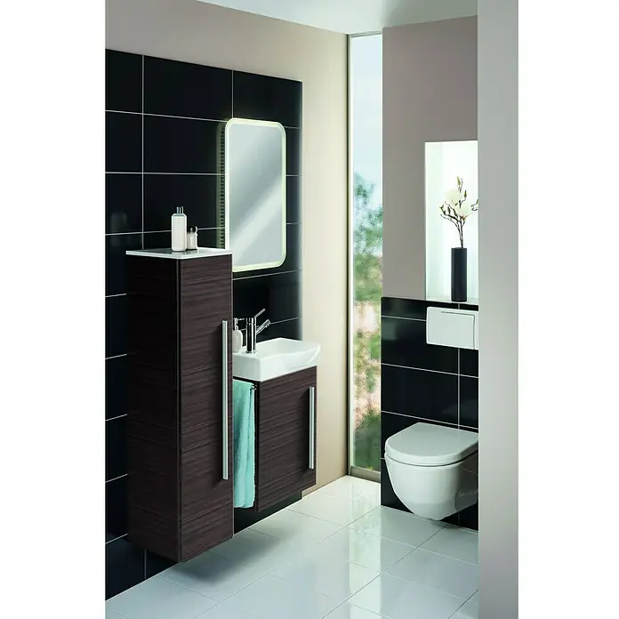 Camargue Stella K welcome Waschtischunterschrank - 44 x 24,3 x 60 cm, Darkoak, Matt - Stimmungsaufnahme