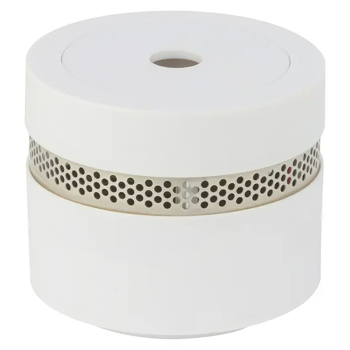 Rookmelder Mini - Ø x h: 5 x 4,5 cm, Levensduur batterij: 10 jaar, Alarmsignaal: 85 dB - Vooraanzicht