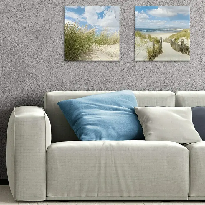ProArt Maritime Glasbild - Sommertag II, B x H: 50 x 50 cm - Stimmungsaufnahme