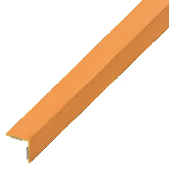 Winkelprofil - 2.500 x 20 x 20 mm, Stärke: 1 mm, PVC, Buche - Linke Seitenansicht