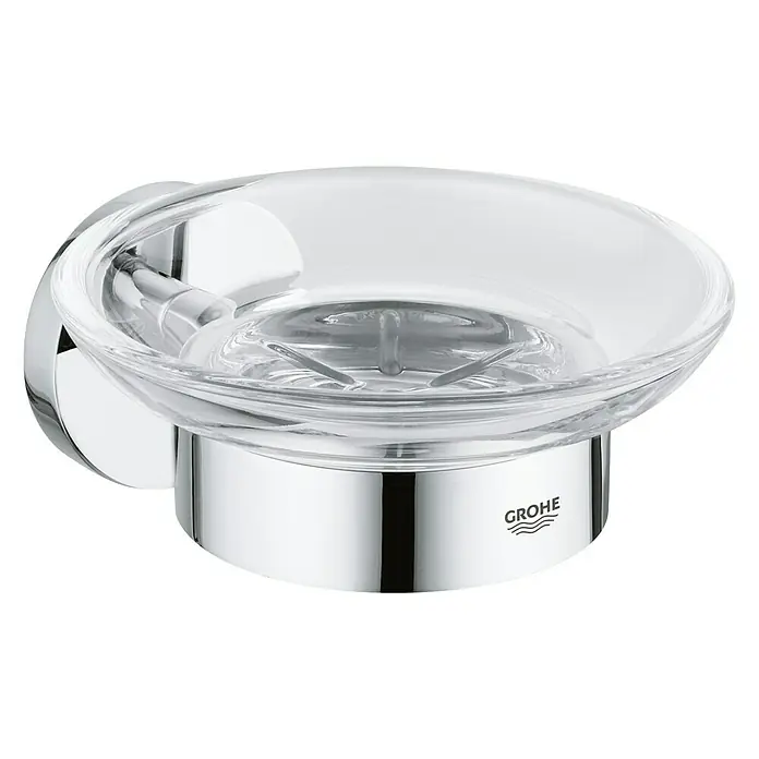 Grohe Essentials Seifenschale - Mit Halterung, Chrom, Glänzend - Vorderansicht