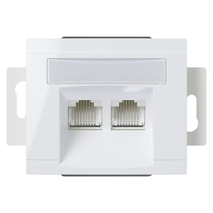 Voltomat DEA 100 UAE-Dosen-Einsatz RJ45 - Alpinweiß - Vorderansicht