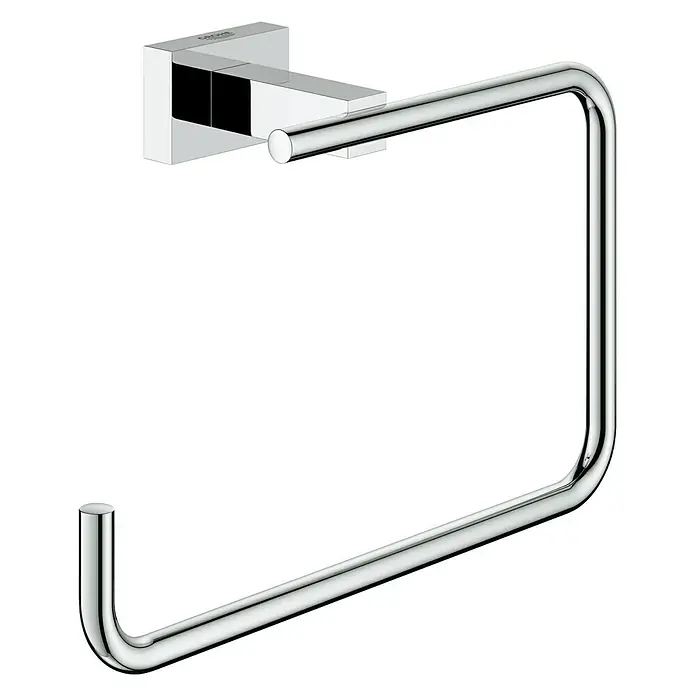 Grohe Essentials Cube Handtuchring - Chrom, Glänzend - Vorderansicht