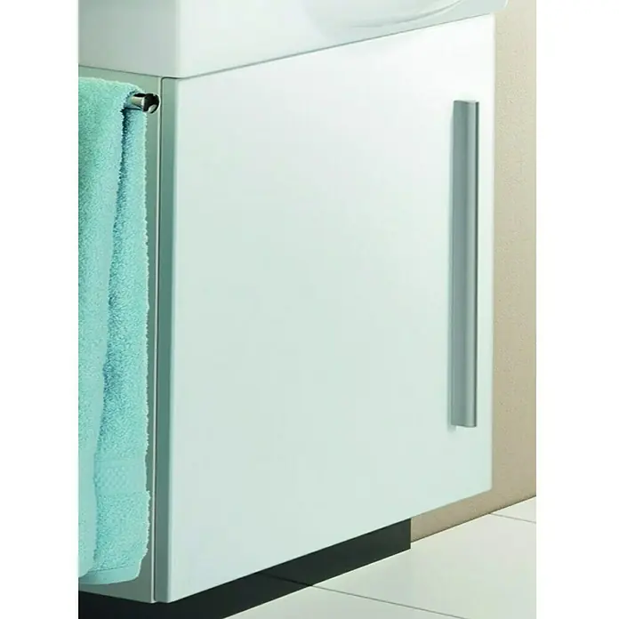 Camargue Stella K welcome Waschtischunterschrank - 44 x 24,3 x 60 cm, Weiß, Hochglanz - Linke Seitenansicht