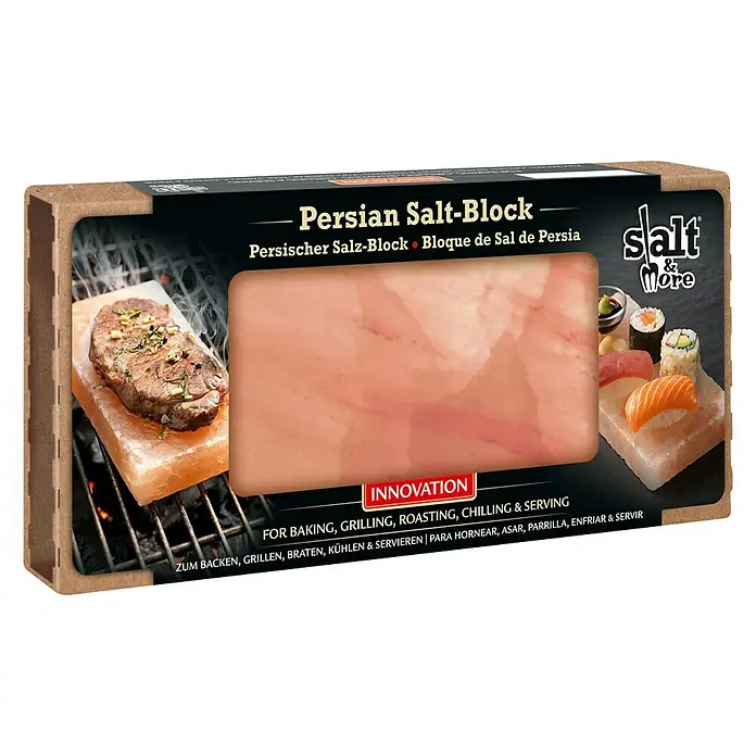 Salt&More Salzblock - 20,2 x 10,4 cm, Verwendung: Kochen - Vorderansicht