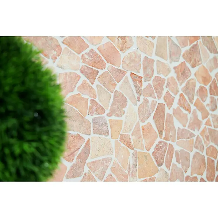 Mosaikfliese Uni CIOT 30/140 - 30,5 x 30,5 cm, Rot, Matt - Detailaufnahme