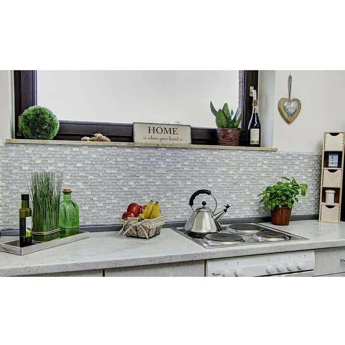Mosaikfliese Crystal Mix XIC B1111 - 30 x 28,5 cm, Weiß, Glänzend - Anwendungsbeispiel
