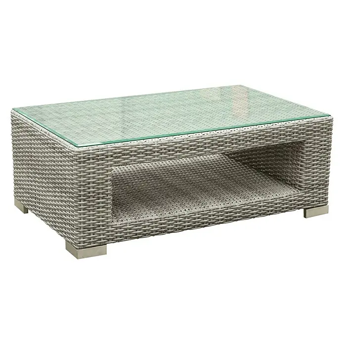 Sunfun Pauline Set lounge namještaja XXL - 4-dij., Bambus siva, Antracit