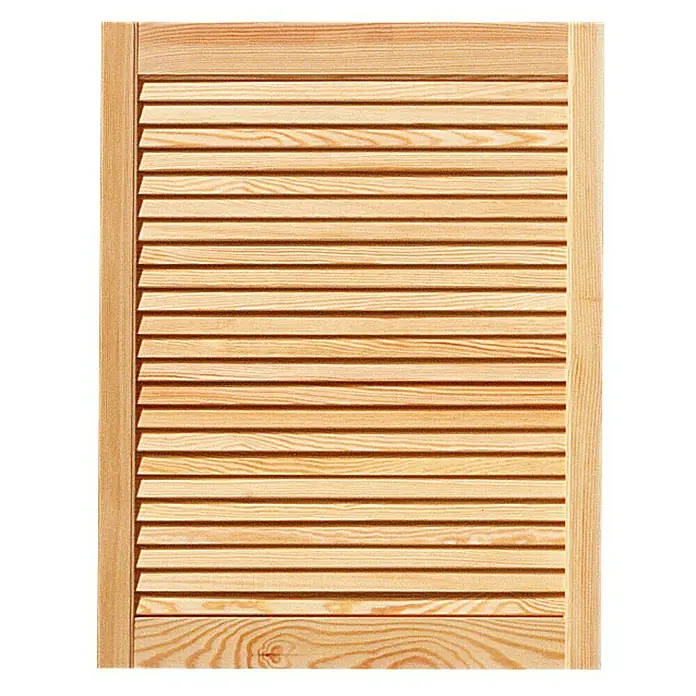 Lamellentür - B x H: 594 x 762 mm, Art Lamellen: Offen, Natur
