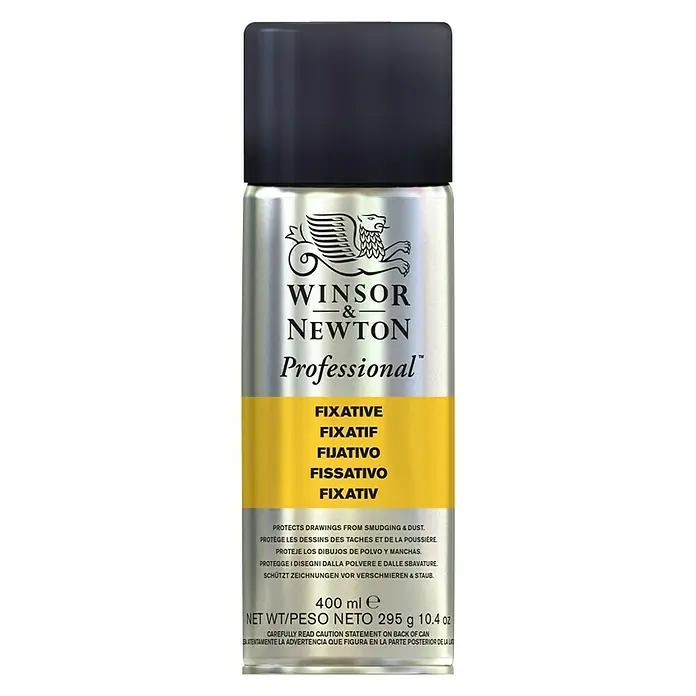 Winsor & Newton Sprej za učvršćivanje - Bezbojno, 400 ml, Limenka s raspršivačem - Pogled sprijeda