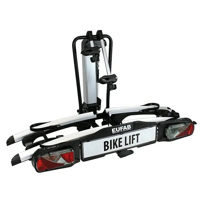 Eufab Fahrradträger Bike Lift - Geeignet für: 2 Fahrräder, Traglast: 60 kg, Passend für: Fahrzeuge mit Anhängerkupplung - Vorderansicht