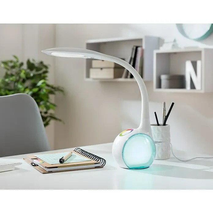 Globo Stolna LED svjetiljka - 5,2 W, D x Š x V: 30 x 13,5 x 53 cm, Bijele boje, Bijele boje dnevnog svjetla