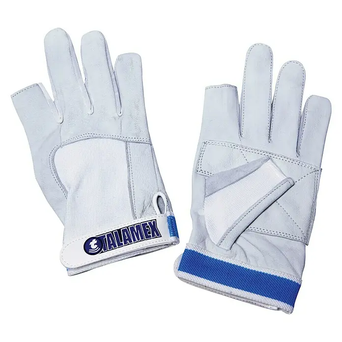 Talamex Segelhandschuhe - XL, Leder, Daumen & Zeigefinger offen - Ansicht von oben