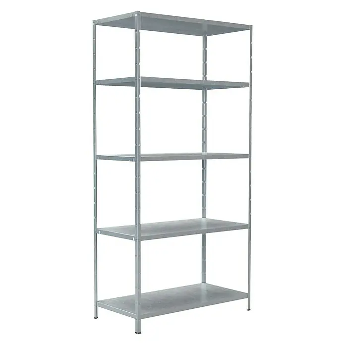 Regalux Metallregal - 45 x 100 x 190 cm, Traglast: 65 kg/Boden, Verzinkt