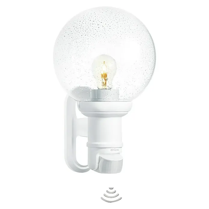 Steinel Sensor-Außenwandleuchte L 560 S WS - 60 W, 243 x 215 x 368 mm, Weiß, IP44