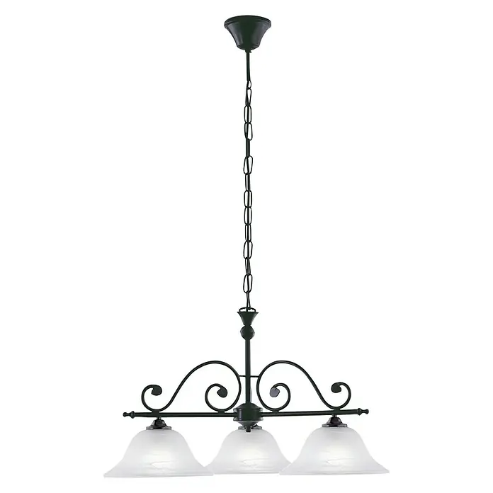 Eglo Murcia Lámpara colgante - 180 W, L x An x Al: 21 x 63 x 110 cm, Blanco, Negro, E27