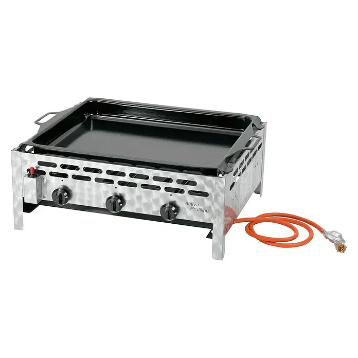 Alutec Gasbräter - Edelstahl, Hauptgrillfläche: 56 x 46 cm