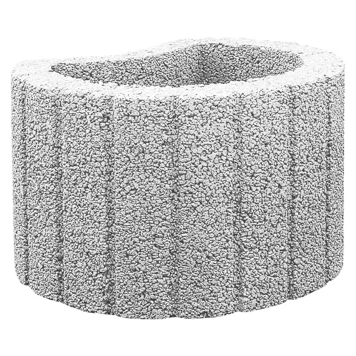 Pflanzstein Minipflanzring - Grau, Ø x H: 30 x 20 cm, Beton