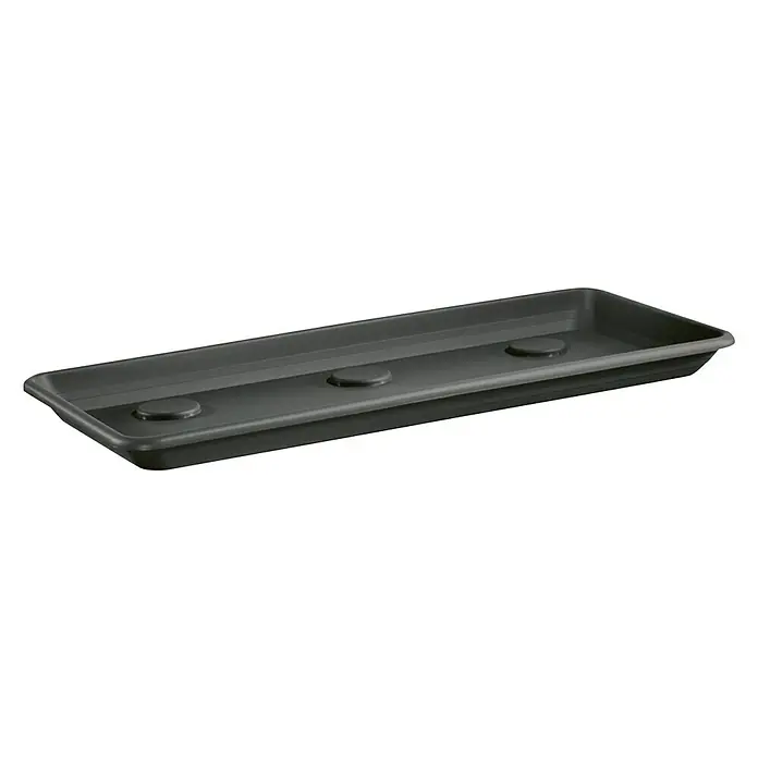 Wibo Balkonkasten-Untersetzer Vicenza - L x B x H: 60 x 32 x 4,5 cm, Anthrazit