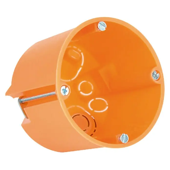 Dietzel Univolt Hohlwanddose - Ø x H: 68 x 61 mm, 1-fach, Orange, 20 Stk.