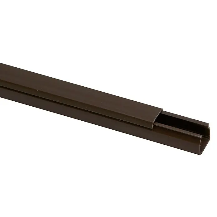 Mini-Kabelkanal - 2 m x 18 mm x 18 mm, Braun
