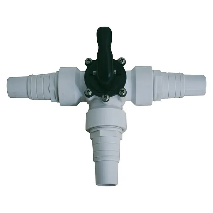 myPool Absperrhahn 3-Wege - Durchmesser Anschluss: 32/38 mm