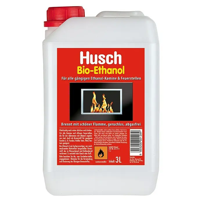 Husch Spezialbrennstoff Bio-Ethanol - 3 l
