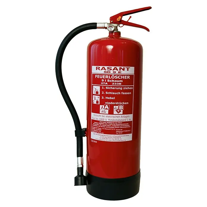 Rasant Feuerlöscher SD 9 E - 9 l, Löschmittel: Schaum