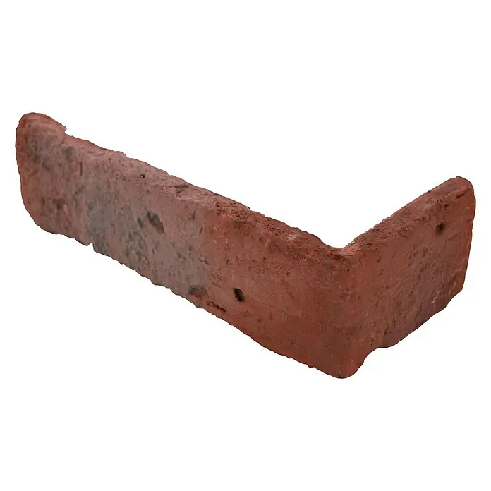 Dekorativna kutna obloga - D x Š x V: 9,3 x 21 x 6,5 cm, Crvene boje, Izgled kamena