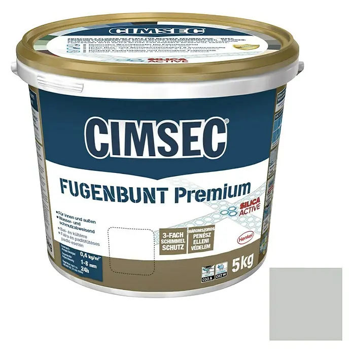Cimsec Fugenmörtel Fugenbunt Premium - Hellgrau, 5 kg