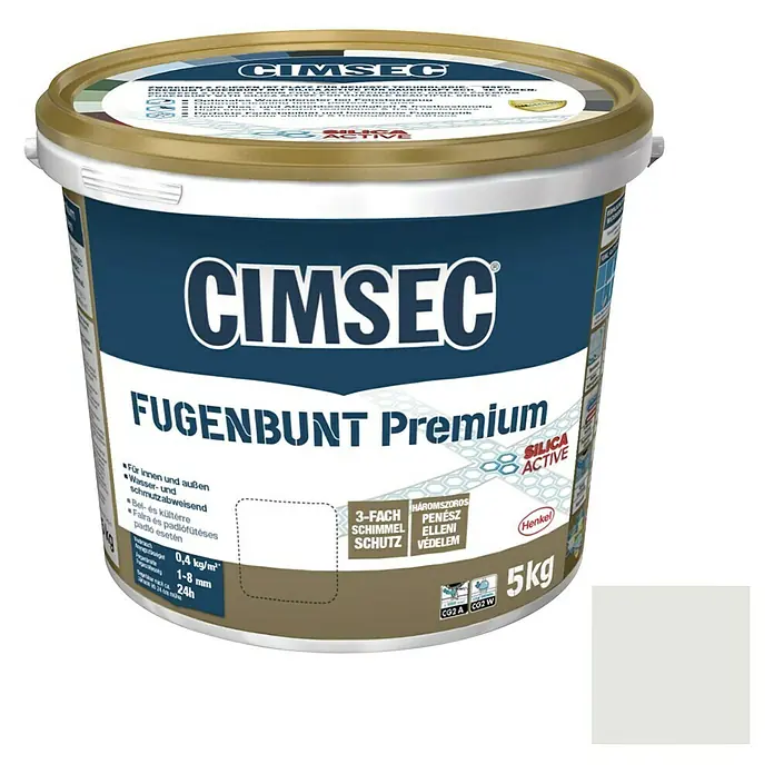 Cimsec Fugenmörtel Fugenbunt Premium - Lichtgrau, 5 kg