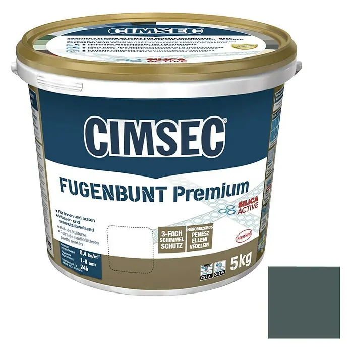 Cimsec Fugenmörtel Fugenbunt Premium - Graphit, 5 kg
