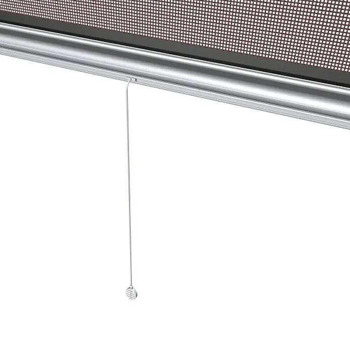 Windhager Insektenschutz-Fensterrollo Plus - 100 x 160 cm, Anthrazit, Klebebefestigung