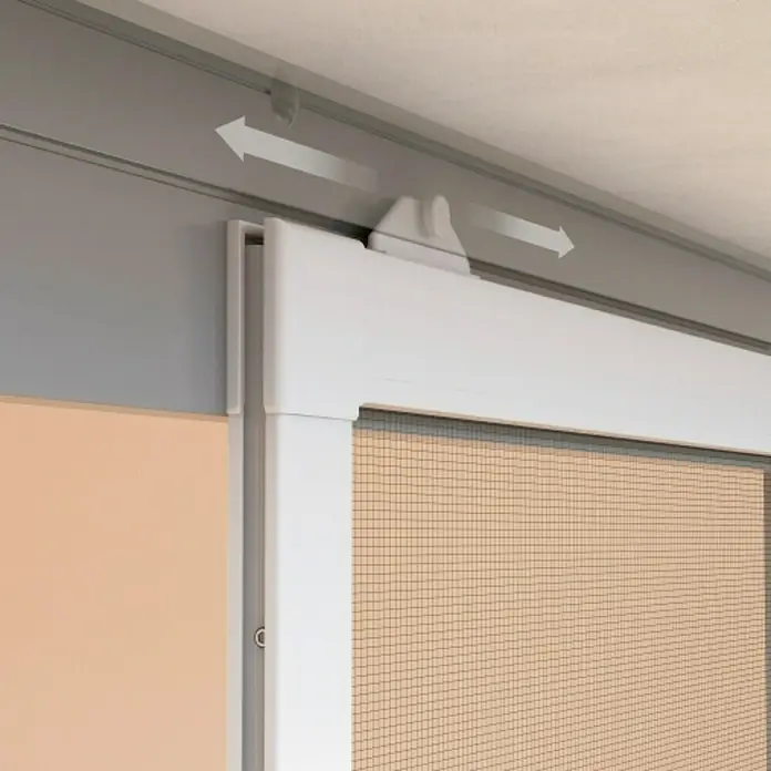 Windhager Insektenschutz-Schiebetür Expert - 120 x 240 cm, Weiß, Schraubbefestigung