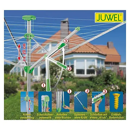 Juwel  Wäschespinne Novaplus 600 Lift