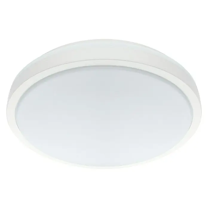Eglo LED-Wand- & Deckenleuchte rund Competa 1 - 18 W, Ø x H: 245 mm x 5,5 cm, Weiß, Warmweiß