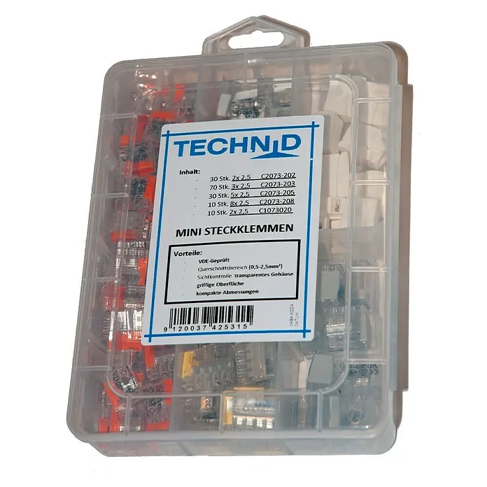 Steckklemmen-Box - 150 Stk., 0,5 - 2,5 mm², VDE geprüft
