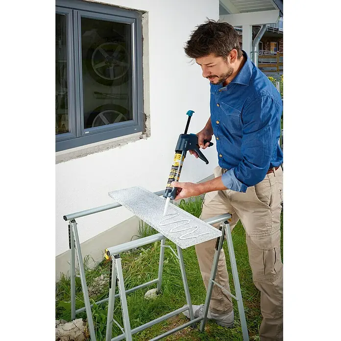 Wolfcraft Pistola de silicona MG 600 Pro - Para cartuchos de 310 ml