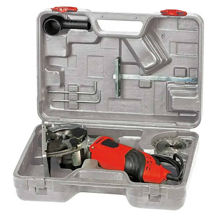 Einhell Mini-Handkreissägenset TC-CS 860 Kit - 450 W, Sägeblatt: Ø 10 mm, Leerlaufdrehzahl: 6.000 U/min